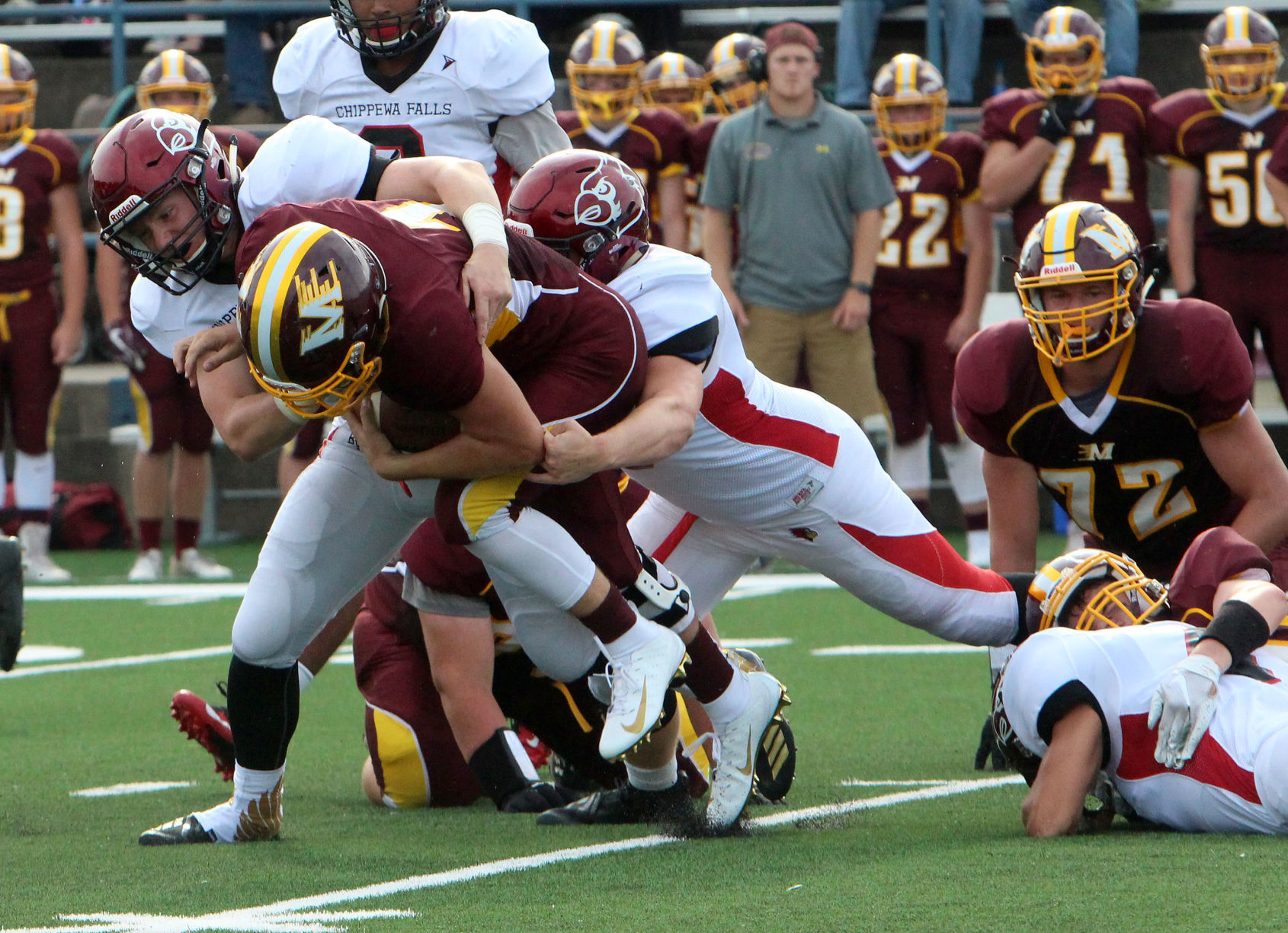 Chi-Hi football at Menomonie 8-31-18